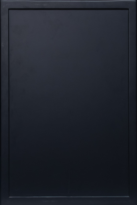 Global Slim Black slim shaker-style cabinet door with sleek black finish and recessed center panel